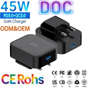 Cargador Rápido Universal Plegable Tommox 45W Tipo-C PD 3.0 OVP para Móvil/Tableta/Portátil - Product Image 1