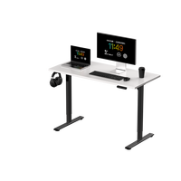 Cadre de bureau assis-debout modulaire moderne réglable en hauteur, moteur unique, base réglable 70 kg, largeur programmable, ergonomique