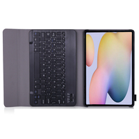 Casing Keyboard nirkabel USB Rusia Spanyol Inggris Arab BT baru untuk Samsung Galaxy Tab S6 Lite 10.4 P610 P615