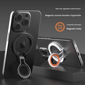 Strong Magnetic Phone Hold Sturdy Tablet <b>Floor</b> Stand Holder Magnetic <b>Accessories</b> Finger Ring Grip Stand - Product Image 6