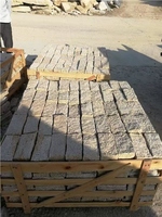 G682 Granite Brick Cube Stone Paver,Sun Golden Cobblestone