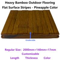 Planches de terrasse en bambou tissé haute densité 2000x140x17mm, résistantes à l'eau et aux UV, pour parcs, patios et terrasses, usage intensif, vente en gros