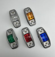 Luz LED Lateral Cromada Ámbar/Roja/Blanca 12V/24V Impermeable para Camión/Remolque, Luz de Gálibo/Trasera/Intermitente, Nueva Condición