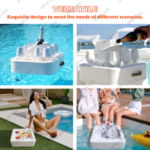 Floating Spa Whirlpool Bar Getränk Essen Tisch Erfrischung Tablett Pool oder Beach Party Float Lounge Durable Foam - Product Image 6