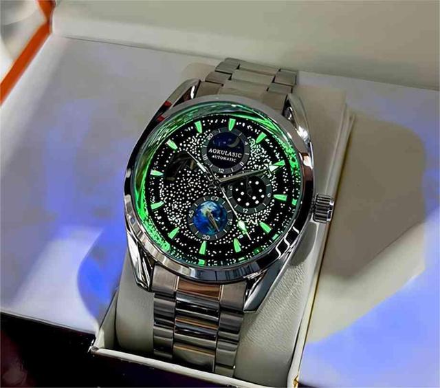 Luxury Elegant Mens Automatic Watch Waterproof Business Clock Casual Man Mechanical Watches Sport  Luminous Mechanical Watches