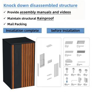 Pakketkluis vrijstaand brievenbus op maat gemaakte hoogbeveiligde expresspakketkast veranda brievenbus metalen buiten pakketkluis - Product Image 5