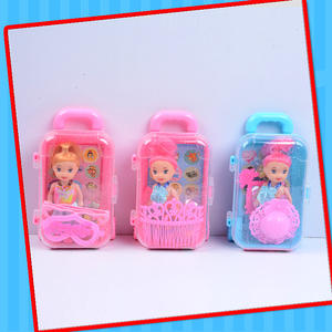 Divertido equipaje caramelo Juguete plástico barato juguete Caddy escuela maletas con muñeca y accesorios juguete caramelo - Product Image 5