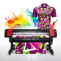 Impresora de sublimación de gran formato de alta velocidad de 1,8 m I3200 XP600 para máquina de impresión de camisetas de tela de poliéster textil