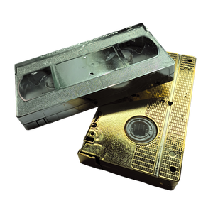 Usine de cassettes vidéo vierges VHS argent brillant or très populaire vendre directement avec le meilleur <span class=keywords><strong>prix</strong></span> et personnalisé - Product Image 1