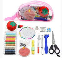 Kit de couture ménager en gros, bricolage, tricot portable et accessoires d'aide à la broderie, outils, ensemble de sacs de rangement en PVC