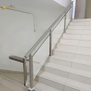 Barandilla de Escalera Moderna y Duradera de Acero Inoxidable Cepillado EX1038 para Decoración de Interiores y Proyectos de Ingeniería Comercial - Product Image 1