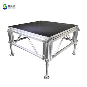 Chi phí thấp ngoài trời điều chỉnh Nhôm xách tay sân khấu nền tảng cho buổi hòa nhạc hiển thị tổ chức sự kiện - Product Image 1