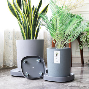 Base con rueda universal, polea de rodillo de arrastre de disco, rueda oculta de plástico blanco, bandeja de maceta móvil - Product Image 5