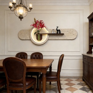 Pintura Moderna con Textura de Arenisca 3D, Decoración para la Entrada del Hogar, Nuevo Paisaje Abstracto, Arte de Pared LED para Sala de Estar, Personalizable - Product Image 4