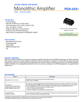 Amplificateurs RF et RF sans fil IC CATV Cellulaire DBS MMDS WLAN LAN sans fil 50MHz ~ 4GHz SOT-89 PGA-103 +