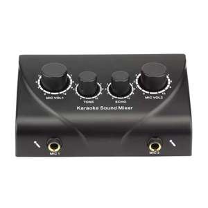 Système audio professionnel, mélangeur de son karaoké, suppression du bruit, amplificateur de microphone portable, carte son <span class=keywords><strong>mini</strong></span> pour la <span class=keywords><strong>maison</strong></span>, <span class=keywords><strong>studio</strong></span> - Product Image 2