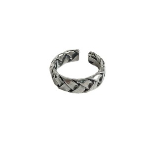 S925 Sterling Silver Braided <b>Ring</b> For Women Geometric <b>Open</b> Design Everyday Wear Jewelry - Product Image 5