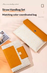 Nouveauté : Carnet de notes A5 personnalisé en cuir tressé avec couverture rigide et impression UV, stylo en bois inclus – Idéal pour le bureau, les souvenirs d'entreprise et les cadeaux de remise de diplôme. - Product Image 5