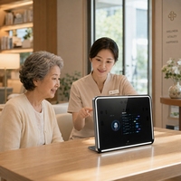 FEIPU AI Wellness Smart Health : Visualisation de Tendances de Vie de Bureau Connectée, Moderne et Intuitive, en Alliage d'Aluminium, Alimentée par Prise