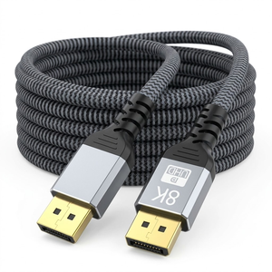 DFX Nylon Braided DisplayPort to <b>Cable</b> 2M 8K 60Hz 4K Video Wire Multi Model Match Cord for GPU Workstation PC DFX-DP8K-03-4-M/M - Product Image 6