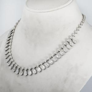 Collar de Diamantes en Forma de Pera de Oro Blanco de 14K, Joyería de Lujo para la Noche, Disponible a Buen Precio, de Proveedor Indio - Product Image 4