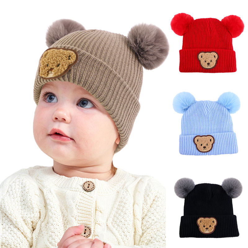 Baby Hat with Hair Cute Soft Headwear for Kids