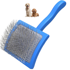 Peigne professionnel de démêlage pour chien Brosse à râteau à épingles extra longues pour griffonnages dorés, caniches, outil de toilettage anti-enchevêtrement pour manteaux épais - Product Image 1