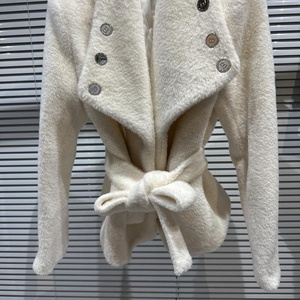 OUDINA autunno Fragrance Style giacca corta giacca <span class=keywords><strong>Blazer</strong></span> <span class=keywords><strong>Tweed</strong></span> Cropped Ladies paillettes Jacket Women - Product Image 4