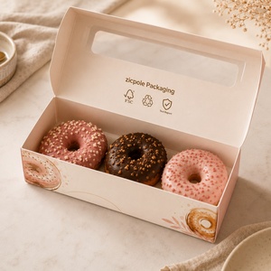 Boîtes <span class=keywords><strong>d</strong></span>'emballage alimentaire de luxe personnalisées <span class=keywords><strong>en</strong></span> gros, écologiques, pour biscuits, beignets, pains, bonbons, gâteaux, à emporter, pour <span class=keywords><strong>boulangerie</strong></span> - Product Image 2