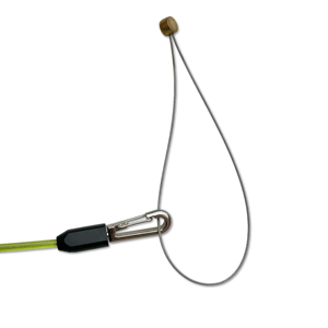 Einziehbares Feder-Werkzeugband mit Drehgelenk Aluminiumlegierung Sicherheitsschnalle Karabiner Einziehbares Spiralförmiges Werkzeugband - Product Image 2