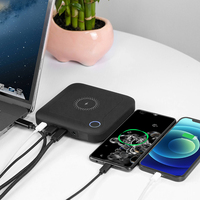 OEM marca PD 60W 24000mAh teléfono portátil 20000mAh 30000mAh bolsillo móvil Mini cargador portátil Powerbank con salida DC ajustable