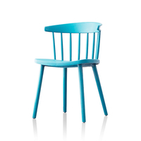 Design moderne Windso chaises de salle à manger en plastique PP blanc noir rouge bleu rose vert gris chaises d'extérieur empilables en plastique en vrac