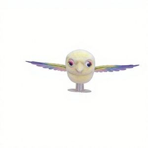 Pájaro de Peluche de Pelo Corto con Alas Móviles, Decoración para Coche y Moto, Juguete Divertido para Aliviar el Estrés, Juguete Creativo - Product Image 4