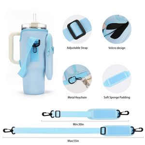 Bolsa Portabotellas para Vaso Stanley de 40/30 oz con Bolsillo para Teléfono, Portabotellas con Correa para Accesorios de Vaso Stanley - Product Image 3
