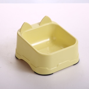 Cute Square <b>Cat</b> Ear Elevated Pet Bowl Neck Protection Anti Slip Plastic <b>Cat</b> Food Water Bowl Custom Logo Pet <b>Feeder</b> Bowl - Product Image 4