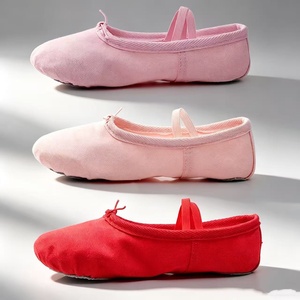<span class=keywords><strong>Zapatillas</strong></span> <span class=keywords><strong>de</strong></span> <span class=keywords><strong>Ballet</strong></span> Marrones Económicas, <span class=keywords><strong>de</strong></span> Lona, con Suela Partida, Suaves y Planas, para <span class=keywords><strong>Niñas</strong></span> - Product Image 2
