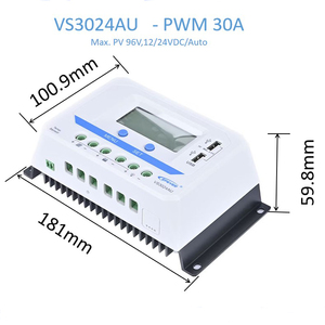 <span class=keywords><strong>Controlador</strong></span> <span class=keywords><strong>de</strong></span> <span class=keywords><strong>carga</strong></span> solar Epever <span class=keywords><strong>Epsolar</strong></span> Vs3024Au 12/24Vdc Auto 30A Pwm - Product Image 2