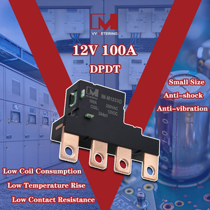 Relé de enganche de 2 polos para medidor inteligente, interruptor auxiliar <span class=keywords><strong>UC3</strong></span> 12V 60A 100A, 1 unidad - Product Image 5