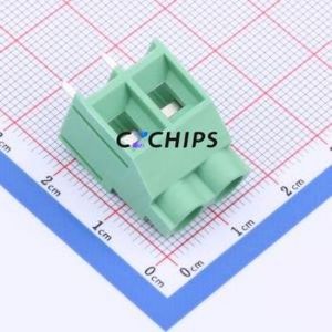 TY636-7.62-02P-14-00AH Screw Terminal Block Through hole Component (THT),P=7.62mm Connector 1x2P 7.62mm Green Through Hole - Product Image 1
