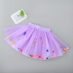 Venta al por Mayor de Fábrica, Lindas Faldas para Bebés y Niñas Pequeñas, Falda de Tul Colorida <span class=keywords><strong>con</strong></span> <span class=keywords><strong>Pompones</strong></span>, Falda Tutú Encantadora para Niñas - Product Image 5