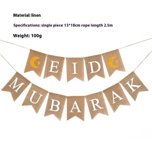 <span class=keywords><strong>Banner</strong></span> de papel impreso Eid Mubarak Star Moon para decoración de pared de Ramadán y cartel decorativo festivo de fiesta - Product Image 4