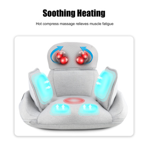 Cojín de Asiento Transpirable Superior PUMesh con Gel Refrigerante de Verano y Masaje Vibratorio con Calor para Soporte Lumbar - Product Image 4