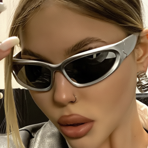Vente en gros de lunettes de soleil de sport pour hommes et femmes, lunettes de soleil d'extérieur tendances punk enveloppantes - Product Image 1