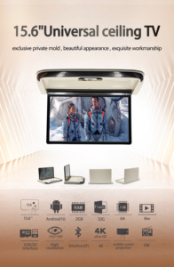 15.6 inch IPS cảm ứng TFT xe Roof truyền hình phổ xe Roof thông minh Android lật <span class=keywords><strong>TV</strong></span> điều khiển từ xa có thể gập lại Roof cho xe ô tô - Product Image 4