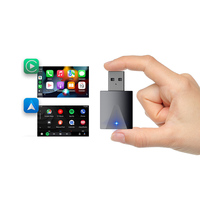Bon marché OEM ODM OBM W18 16 Mo 64 Mo Double WIFI 2025 Adaptateur Plug & Play Adaptateur sans fil CarPlay Android Auto