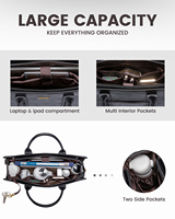 LOVEVOOK Lot de 2 sacs à main classiques pour femmes, 15,6 pouces, élégants et luxueux, sacs fourre-tout à poignée supérieure et sacs à bandoulière pour le travail