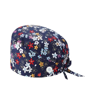 Gorros Quirúrgicos Protectores con Forro <span class=keywords><strong>de</strong></span> Satén y Botones, Gorros <span class=keywords><strong>de</strong></span> Enfermera con Estampado <span class=keywords><strong>de</strong></span> Dibujos Animados, Gorros Médicos Transpirables para Mujeres - Product Image 4