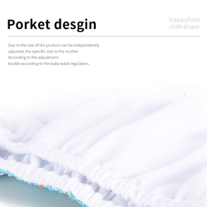 Happy flute neues Design Großhandel Stoff windel wasch bare Baby windel mit Klett verschluss ohne - Product Image 4