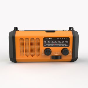 Radio Meteorológica Portátil con Manivela Solar, Banco de Energía de Alerta AM/FM/NOAA, 10000mAh, Incluye Linterna para Supervivencia, Novedad de 2017 - Product Image 3