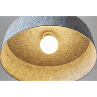 Lustre en feutre acoustique vintage à LED pour la maison et le bureau, éclairage de plafond, CRI 90, abat-jour coloré
